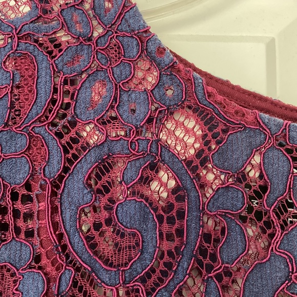 Greyish blue & grape colored top - Picture 6 of 11